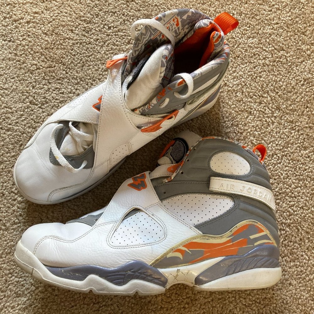 Air Jordan 8 XIII Blaze Orange Mens Size 12 Sneakers Shoes 305381-102 Vintage